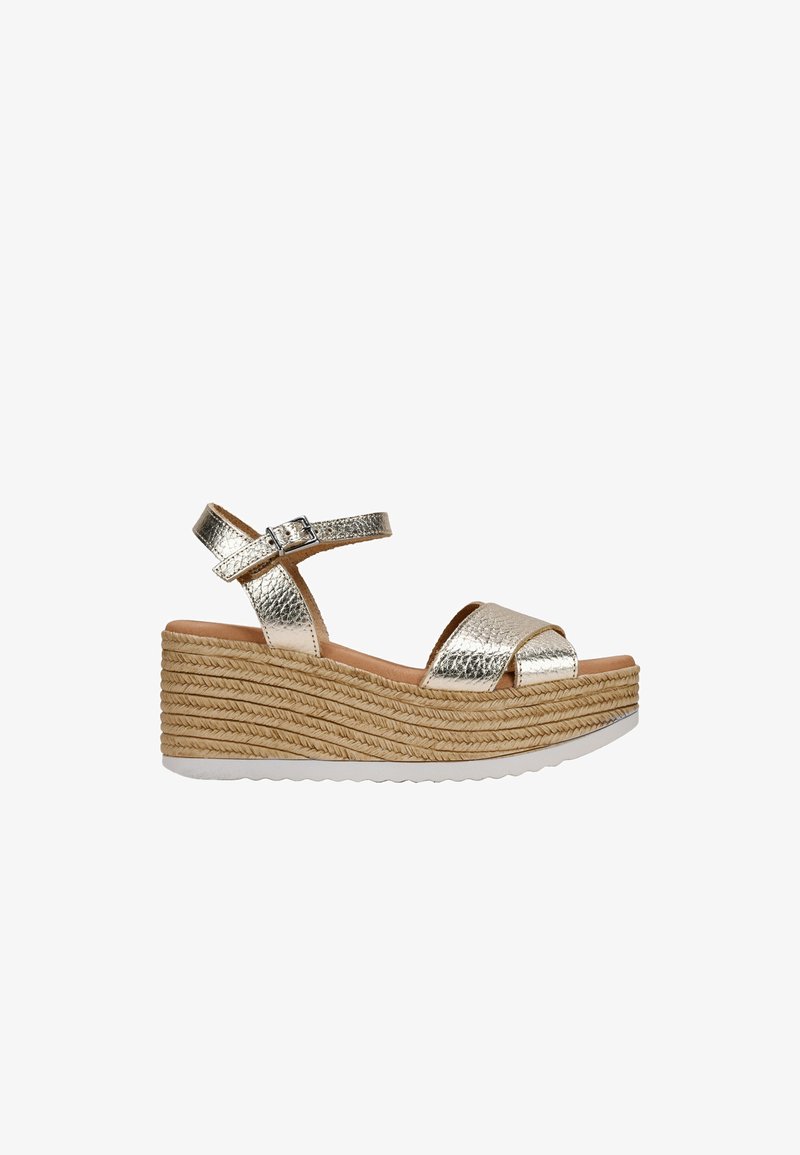 Bosanova Sandalias de cuña - oro