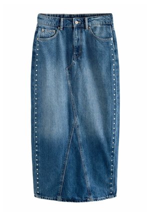 REGULAR FIT - Maksi svārki - dark blue studded
