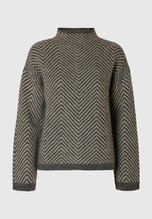 Selected Femme FISCHGRÄT - Džemperis - medium grey melange