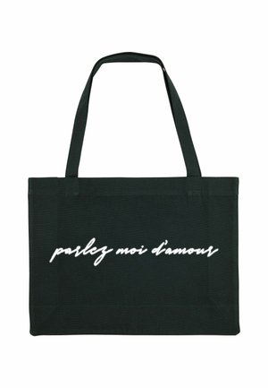 PARLEZ MOI PRINT - Shopping bag - black