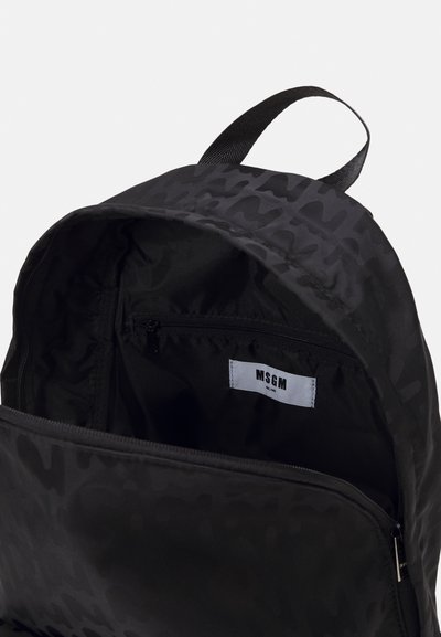 MSGM MONOGRAM BACKPACK UNISEX - Sac à dos - black