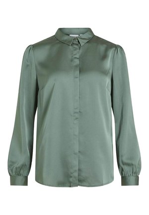 Button-down blouse - mottled green