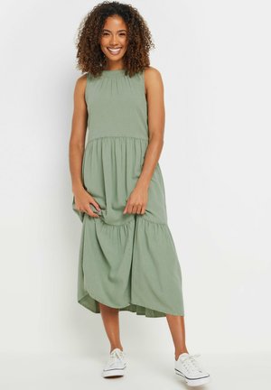 M&Co ACID WASH TIERED - Day dress - light green