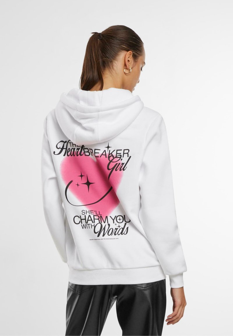 Mister Tee - HEARTBREAKER - Hoodie - white, Enlarge