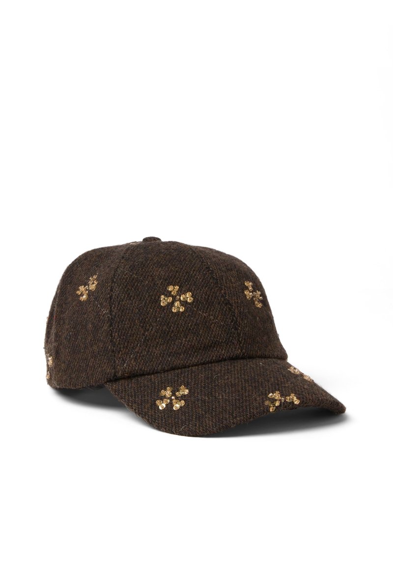 Les Copains CAP WITH SEQUINS - Cap - black - Zalando