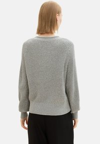 TOM TAILOR DENIM CREW NECK - Vesta - cement grey mélange