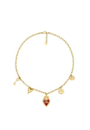 HEART CHARMS  - Collier - gold red white