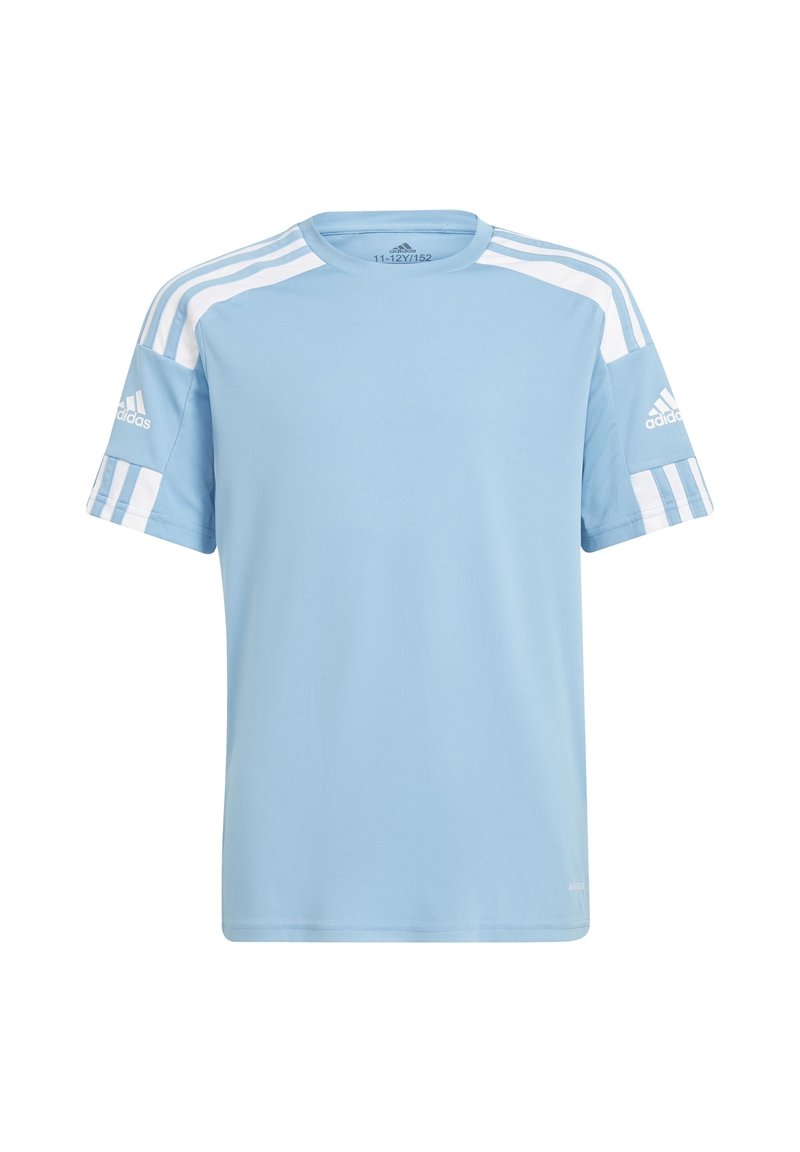 adidas Performance SQUAD - Triko s potiskem - team light blue/white