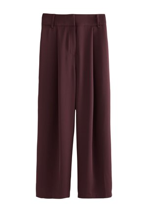 Next, TALL FIT - ELASTIC  WIDE LEG TROUSERS . - Pantaloni - burgundy red