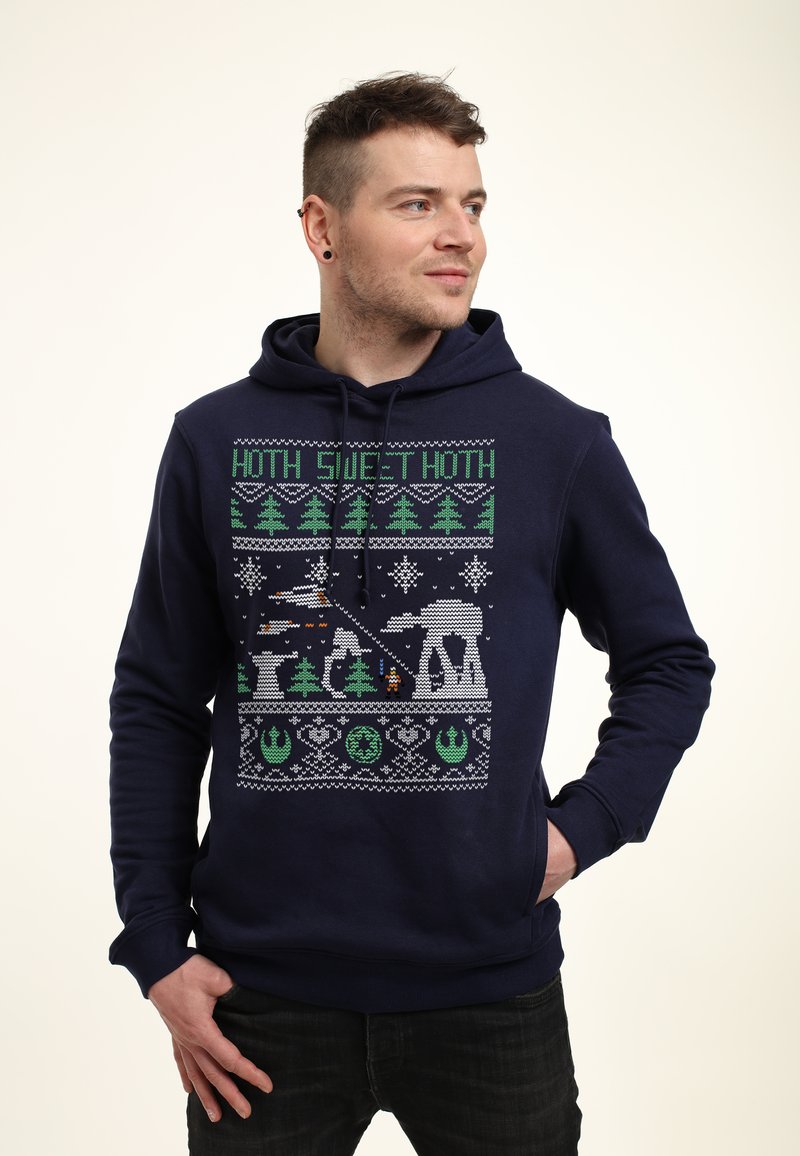 Star Wars STAR WARS CLASSIC HOLIDAY BATTLE - Jersey con capucha - navy blue