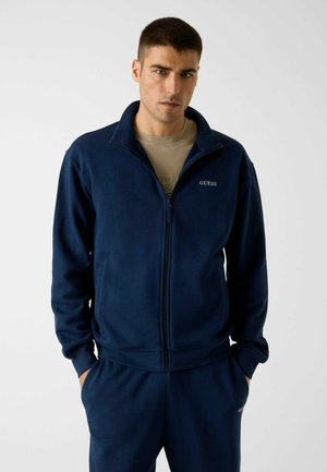 MIT DURCHGEHENDEM REISSVERSCHLUSS - Sweater met rits - dunkelblau