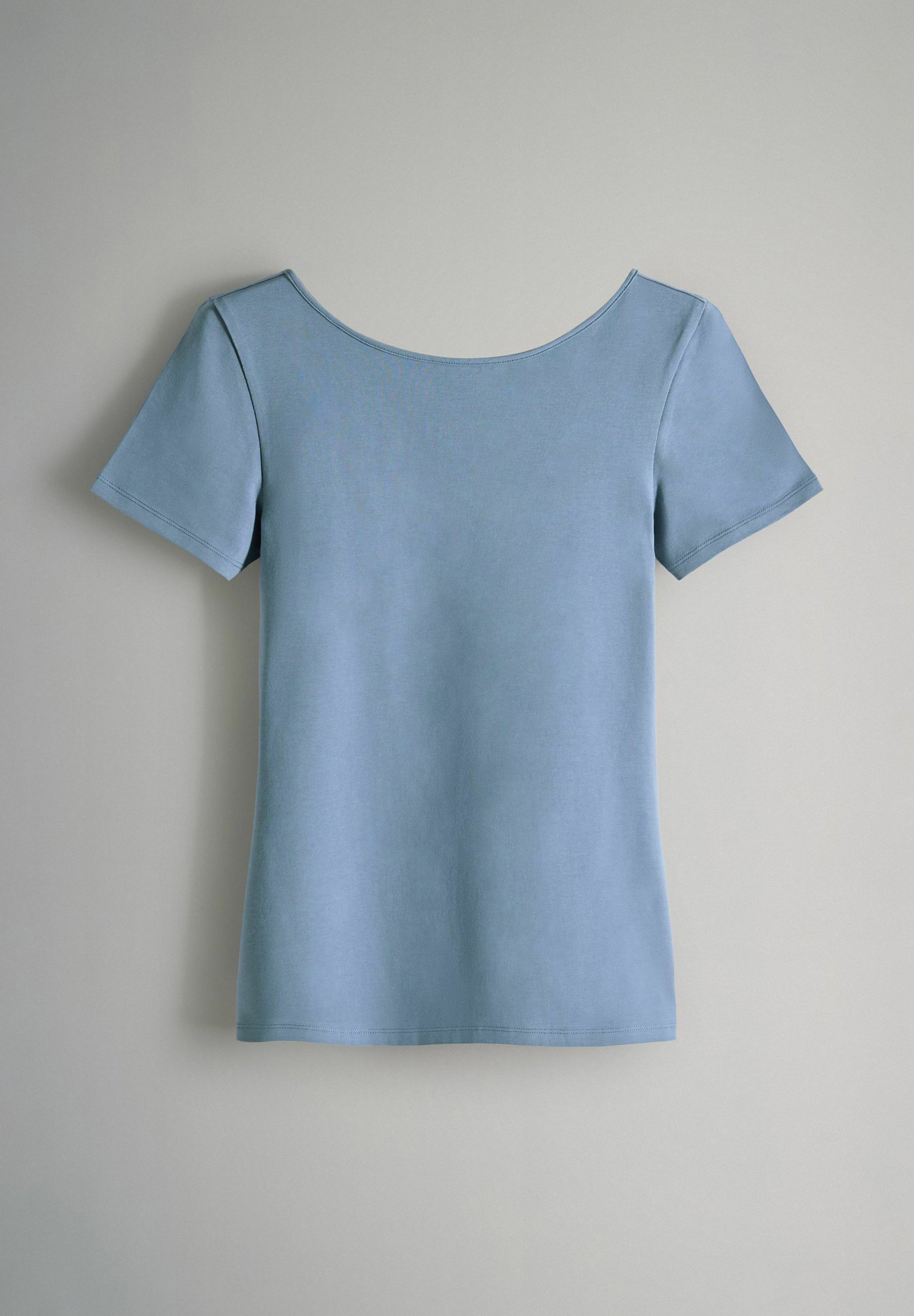 Lot De 5 T-shirts Femme Dos échancré - Manches Courtes, Coupe Confort - Couleurs Assorties (bleu Marine, Marron, Bleu Clair, Crème...) - Entretien Facile - 5