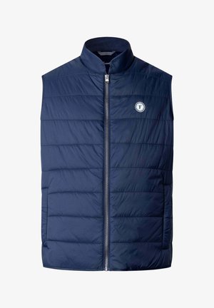 Façonnable, FAÇONNABLE VEST CHAMBRAY LINED GILET - Veste sans manches - scout blue