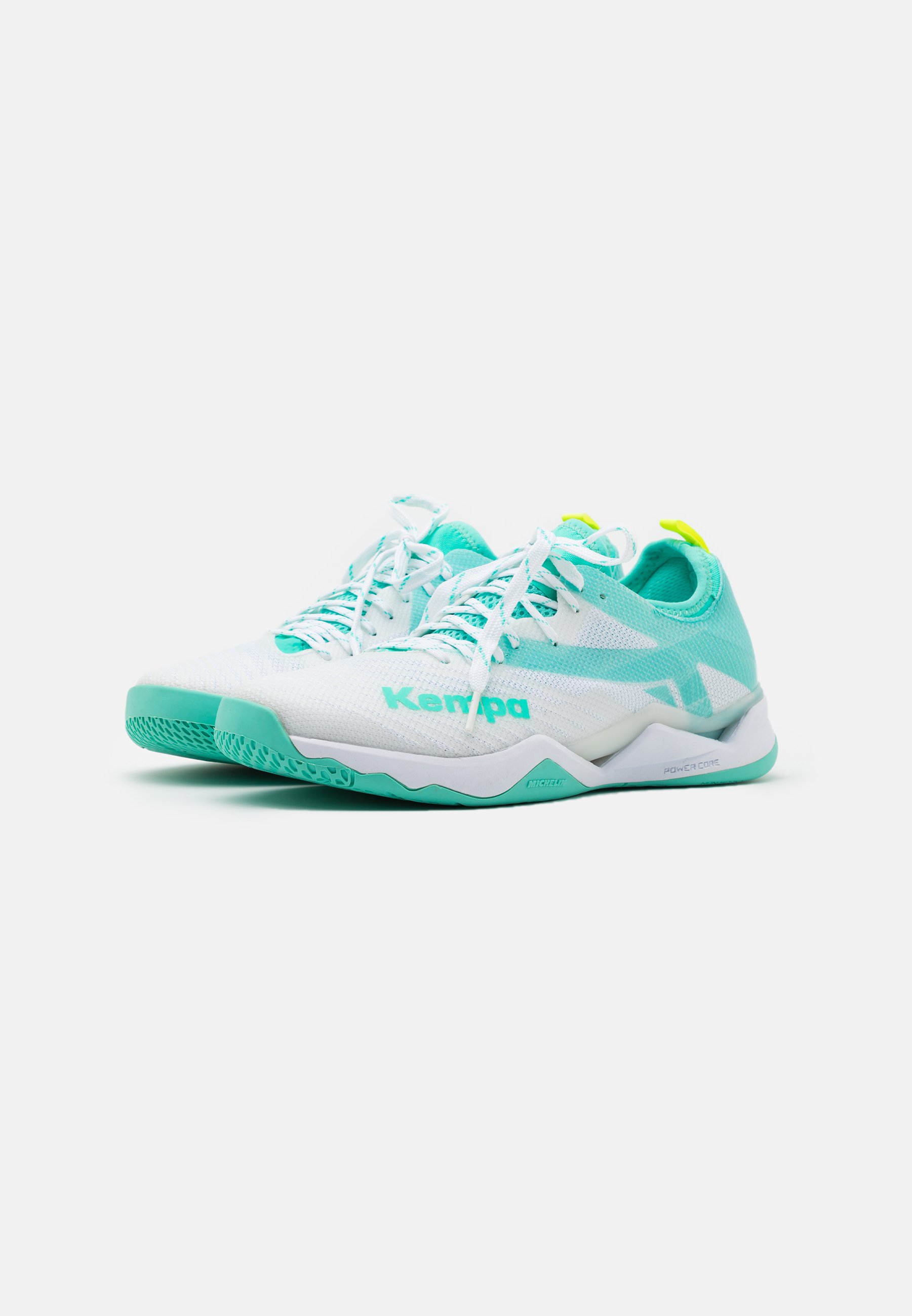 Kempa WING LITE 2.0 WOMEN Håndballsko whiteturquoise Kempa WING 2.0 Håndballsko whiteflou yellow Zalando.no
