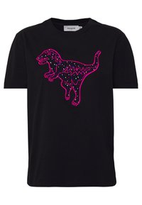 COACH Camiseta estampada - black