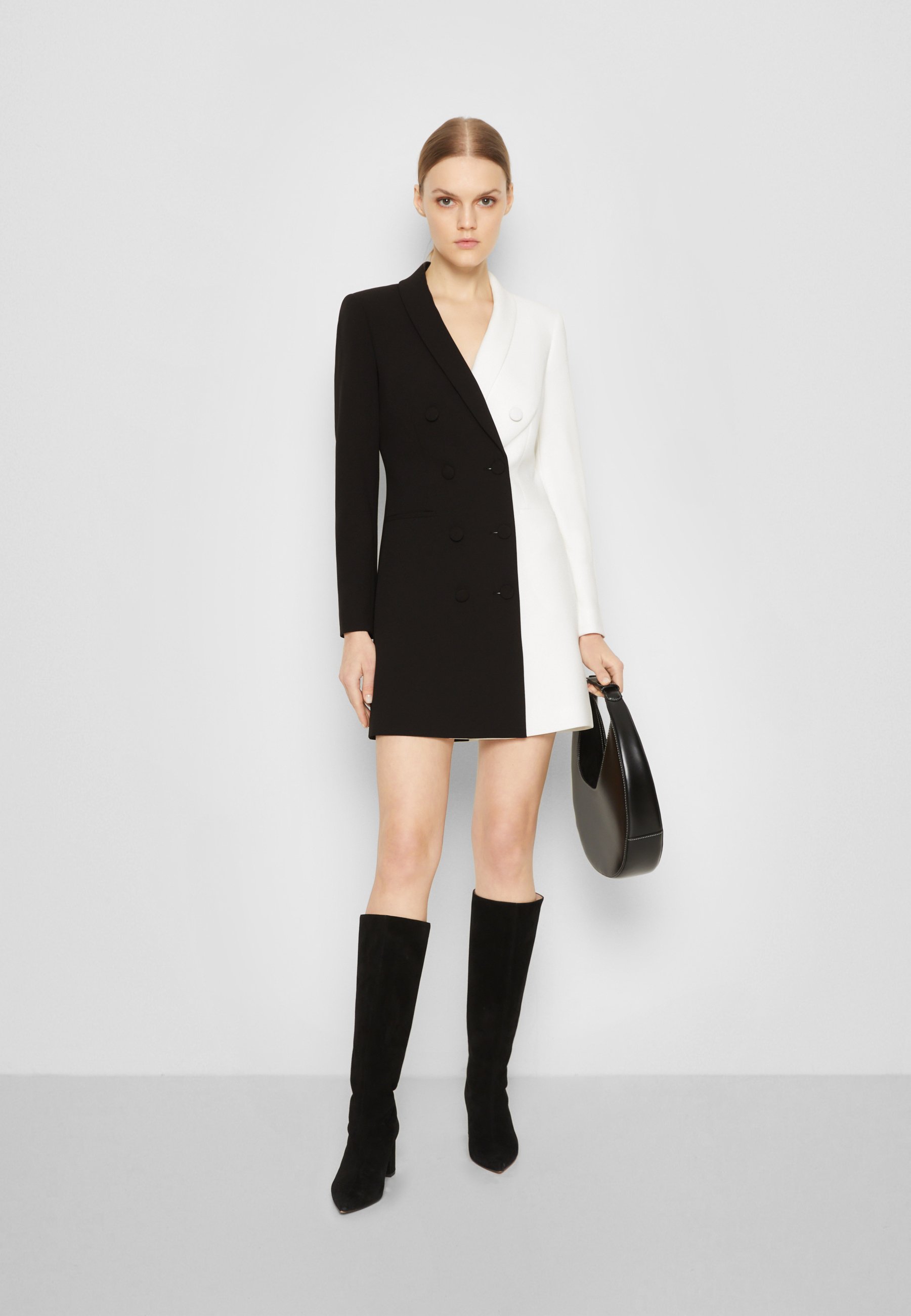 Alice + Olivia KYRIE COMBO TUXEDO DRESS 