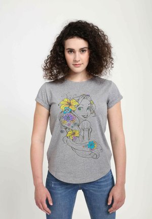 TANGLED RAPUNZEL SKETCH - T-shirt print - melange grey