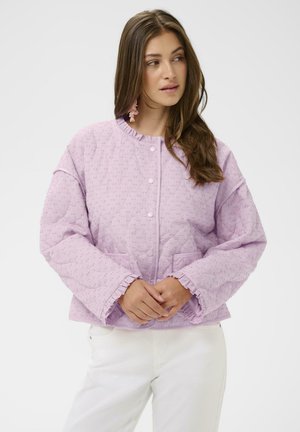 LUMMI QUILT - Lahka jakna - structure dobby rose