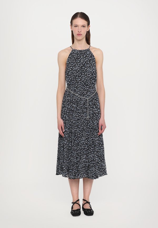 TIE PLEAT MIDI DRESS - Day dress - chambray