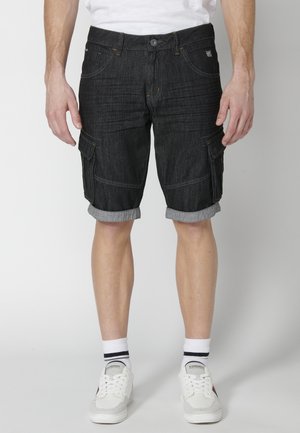 BERMUDA COWBOY - Jeans Shorts - denim black denim