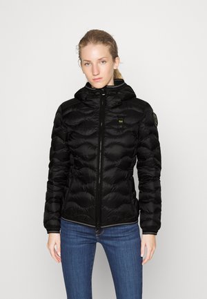 HOODED JACKET WAVE - Dunjakker - black