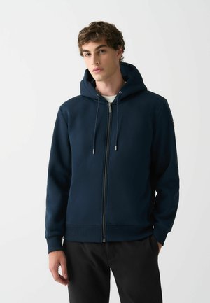Felpa con zip - dark blue