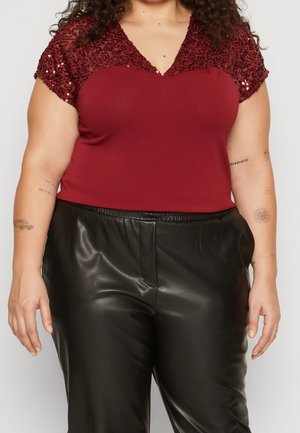 T-shirt imprimé - dark red