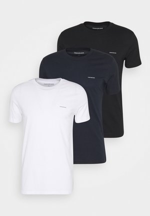 3 PACK TEE - Jednoduché triko - night sky/ black /bright white
