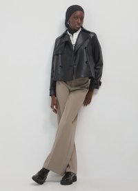 Calliope Veste en similicuir - ultrablack