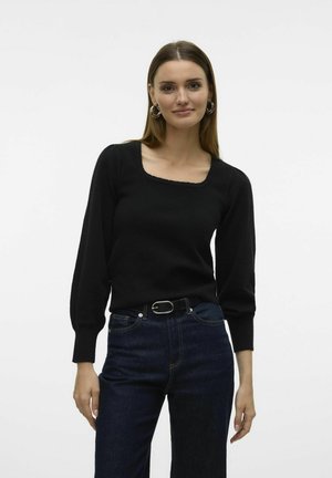 Vero Moda, Knitted VMSURI Knitted - Striktrøje - black