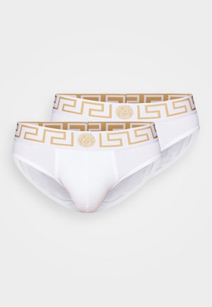 Versace TOPEKA NEW LOGO 2 PACK - Slip - white/gold