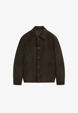 Massimo Dutti, - Kurtka skórzana