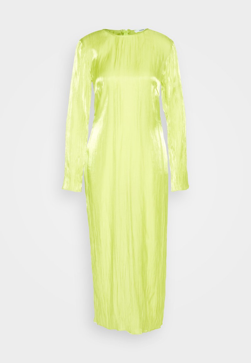 Samsøe Samsøe Maxi-jurk neongroen Samsøe Samsøe Maxi-jurk neongroen