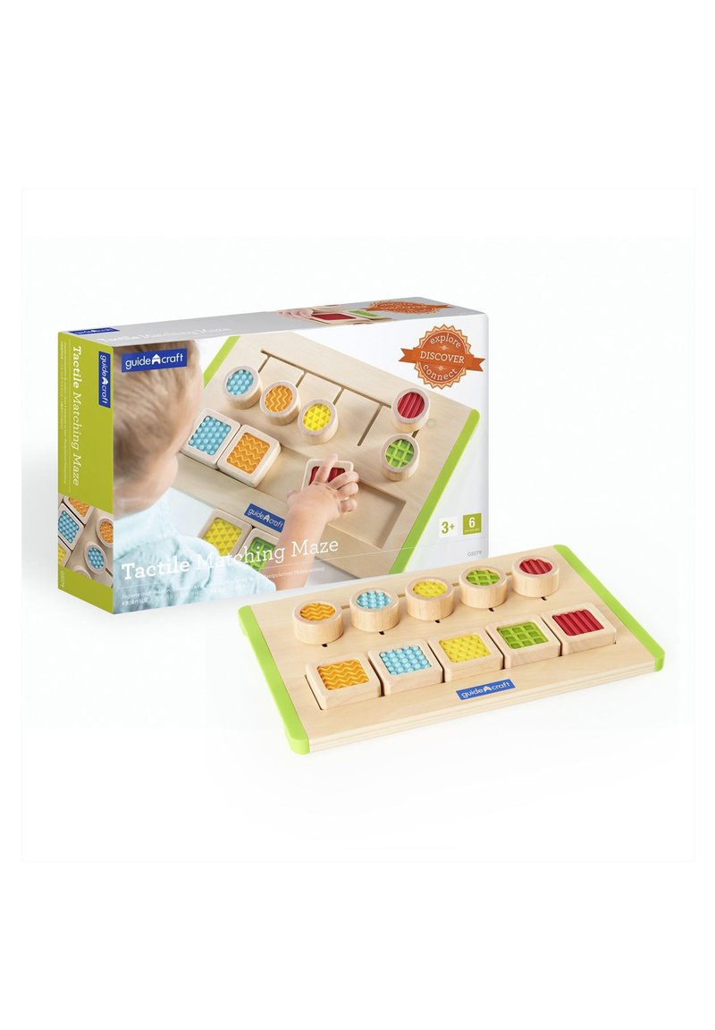 Guidecraft TACTILE MATCHING MAZE BUNT - Houten speelgoed - multi ...