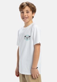 Quiksilver SHARE THE STOKE 8 - 16 - Triko s potiskem - white