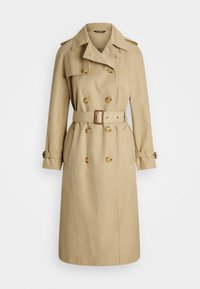 DOUBLE BREASTED BELTED TRENCH COAT - Trenchcoat - birch tan