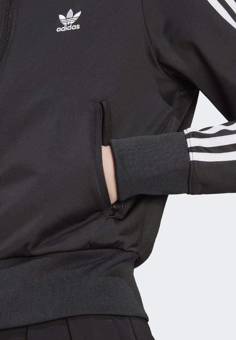 adidas gazelle silver green womens adidas Originals Denim Crop Women's Track Jacket main image 1