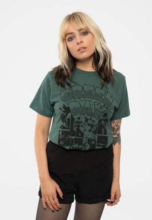 Green Day Dookie Frames - Print T-shirt - green