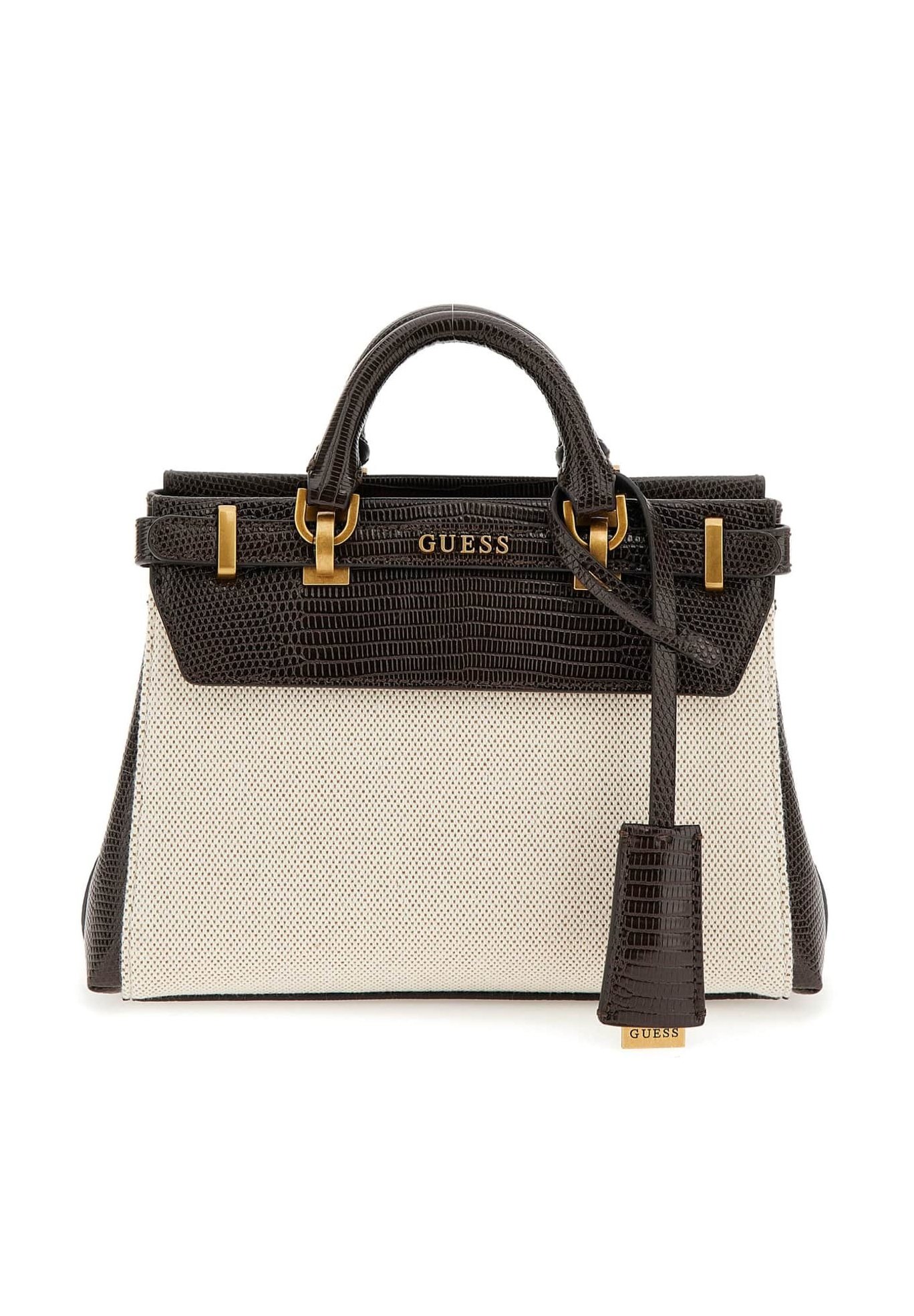 Guess SESTRI EFFETTO COCCO Handbag mehrfarbig braun/multi