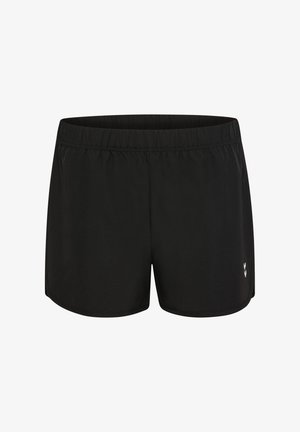 Hummel, HUMMEL HMLTRAINING W CURVED SHORTS - Korte broeken - black