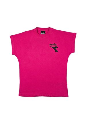 T-shirt con stampa - fuxia