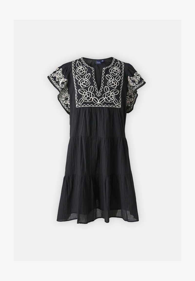 GAP EMBROIDERED MINI - Day dress - black - Zalando.ie GAP EMBROIDERED MINI - Day dress - black - Zalando.ie