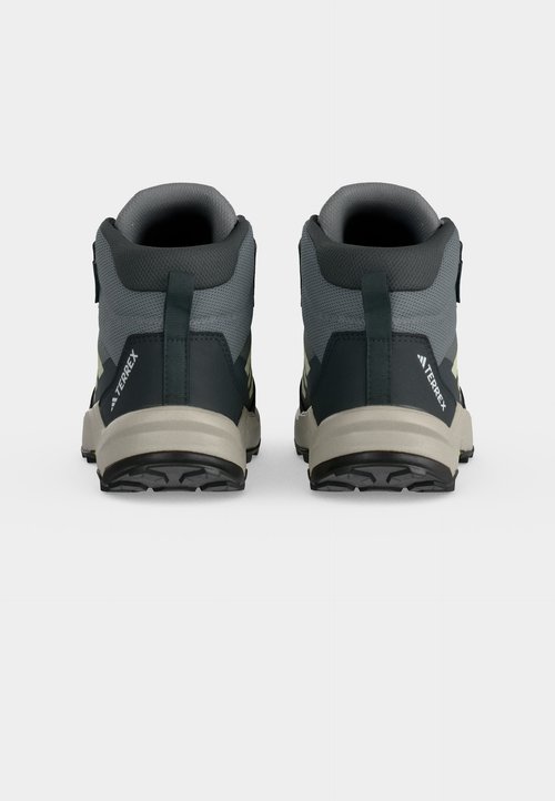 adidas AX4R MID UNISEX - Hiking shoes - grey four/dual yellow/carbon — foto 4