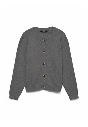 Vero Moda, CARDIGAN VMVANIA KNIT CARDIGAN - Gilet - medium grey melange