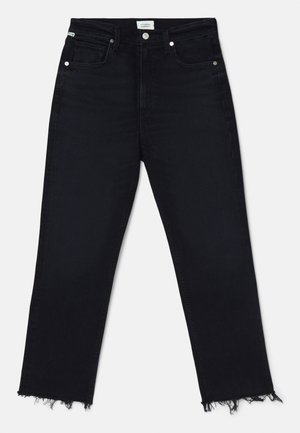 DAPHNE CROP - Jeans Slim Fit - peppercorn