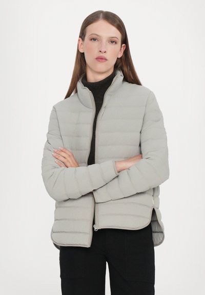 CLOSED QUILTED ZIP JACKET - Žieminė striukė - mud grey
