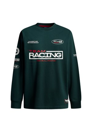 Red Bull Racing x Pepe Jeans, SQUARE TEAM LS TEE - Блуза с дълги ръкави - dark green