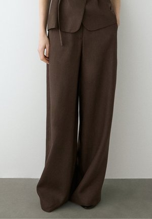 Massimo Dutti Bukser - dark brown