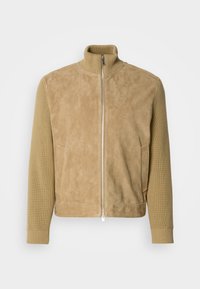 MAVEN - Veste en cuir - dark beige