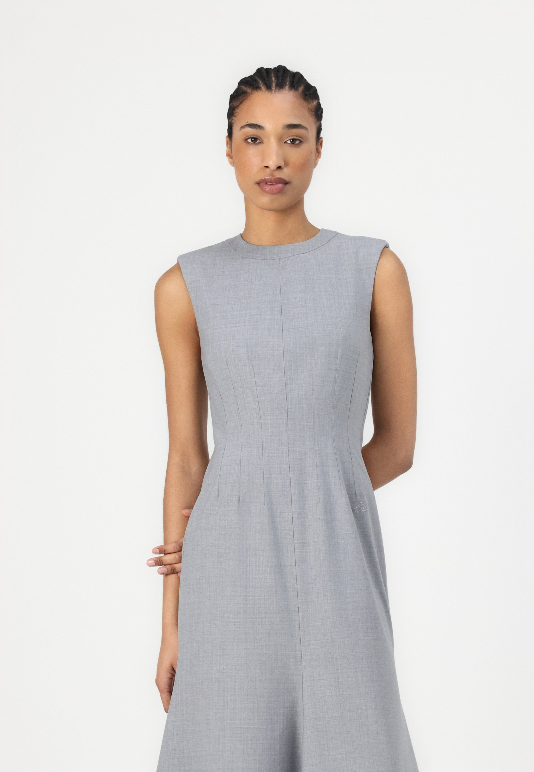 KARL LAGERFELD FASHION TAILORED DRESS - Day dress - medium grey